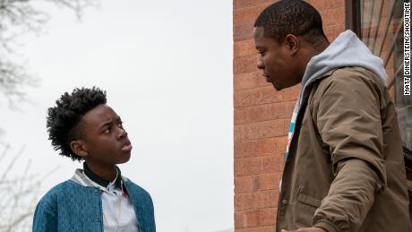 Alex Hibbert and Jason Mitchell in &#39;The Chi&#39;