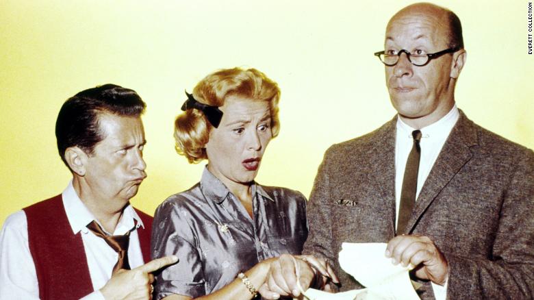 Rose Marie appears with her &quot;Dick Van Dyke&quot; co-stars Morey Amsterdam (left) and Richard Deacon.