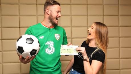 The defender won the top prize of €1,000,000 on the National Lottery&#39;s Millionaire Raffle draw which took place on New Year&#39;s Eve. 