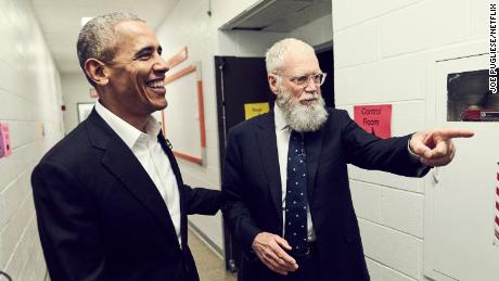 David Letterman&#39;s interview with former President Obama debuts Friday on Netflix.