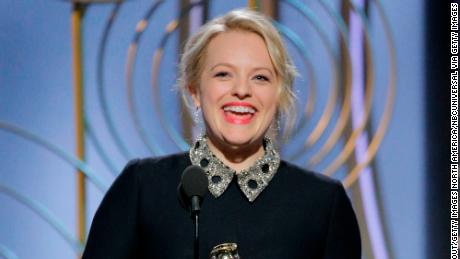 Elisabeth Moss won the Golden Globe Award for best performance by an actress in a TV drama.