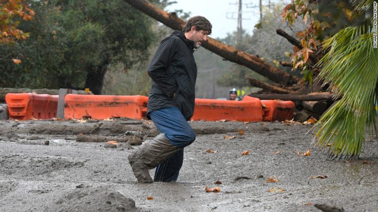 Rivers of mud wreak havoc in California
