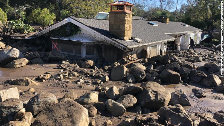 Rivers of mud wreak havoc in California