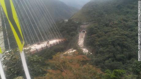 Ten construction workers were killed after a bridge collapsed bridge near Bogota, Colombia.