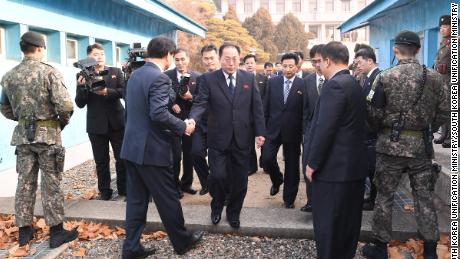 North and South Korean delegates are meeting for the third time in several days. 