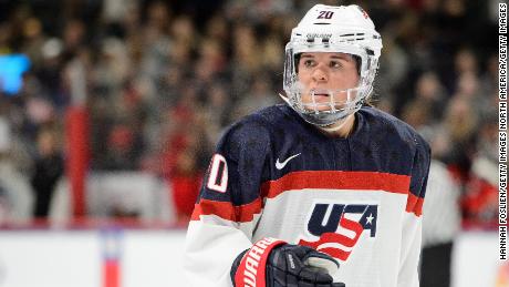 US Olympic hockey player, Hannah Brandt. 