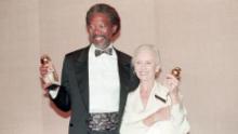 Freeman and Jessica Tandy both won Golden Globes for best actor in a musical or comedy for their co-starring roles in "Driving Miss Daisy." The 1989 movie also won the Golden Globe for best motion picture -- musical or comedy.