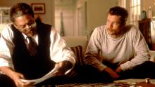 Freeman and Brad Pitt played a pair of detectives hunting a serial killer in the 1995 movie "Se7en."
