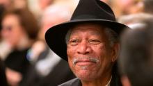 Freeman attends a reception hosted by President Barack Obama and first lady Michelle Obama for the 2012 Kennedy Center Honors recipients in the East Room of the White House in Washington on December 2, 2012. Freeman received the honor in 2008.