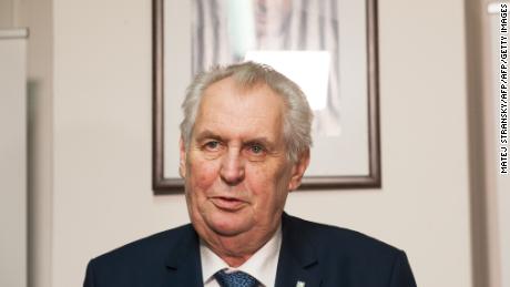 Czech President Milos Zeman, shown on January 12, had previously served as prime minister.