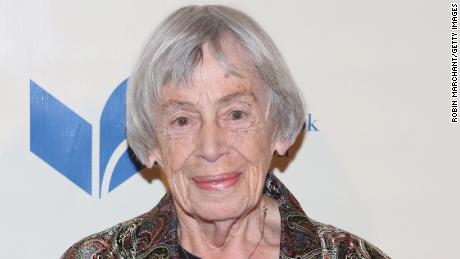 Ursula K. Le Guin, shown in 2014 at the National Book Awards in New York . 