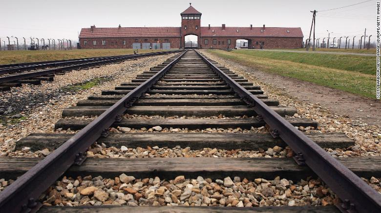 BREZEZINKA, POLAND- DECEMBER 10:  The railway tracks leading to the main gates at Auschwitz II - Birkenau seen December 10, 2004 the camp was built in March 1942 in the village of Brzezinka, Poland. The camp was liberated by the Soviet army on January 27, 1945, January 2005 will be the 60th anniversary of the liberation of the extermination and concentration camps, when survivors and victims who suffered as a result of the Holocaust will commemorated across the world. (Photo by Scott Barbour/Getty Images)