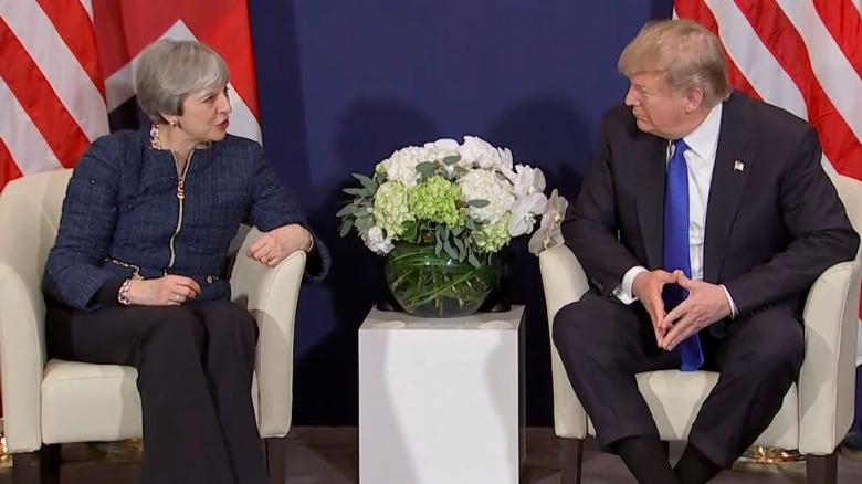 Trump meets Theresa May Davos_00000000