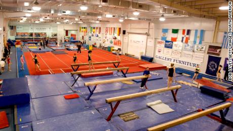 Gymnasts practice at Karolyi Ranch in 2011, where legends such as Mary Lou Retton have trained.