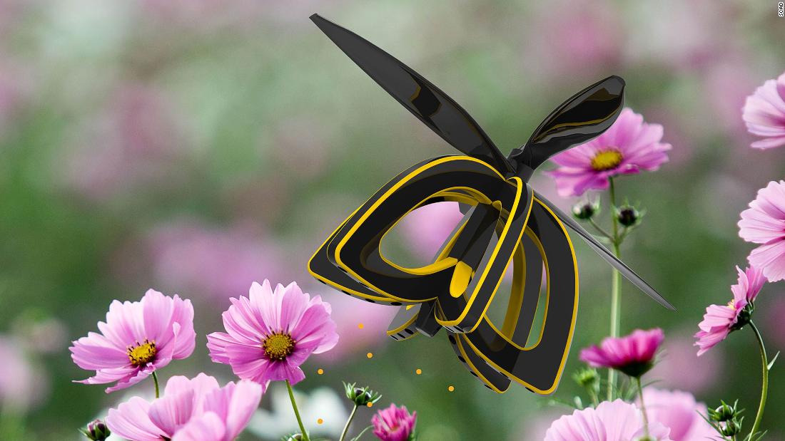 Honeybee decline is a worrying issue, integral as they are to pollination. Industrial design major Anna Haldewang has developed a drone called Plan Bee, which mimics the action of a bee, sucking pollen from one plant and expelling it onto others to enable cross-pollination. &lt;a href =&quot;http://money.cnn.com/2017/02/15/technology/bee-drone-pollination/index.html&cotización;&gt;&lt;strong&gt;Leer &lt;/strong&gt;&lt;strong&gt;más. &lt;/fuerte&es;&lt;/a&gt;