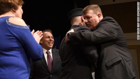 Twenty-two years later, Joseph Bitetto meets the man who saved his life, Howard Blanck, at his EMT graduation. 