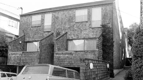 This is the apartment building in Berkeley, Calif., where Patricia Campbell Hearst, granddaughter of the late publisher William Randolph Hearst lived in, and was abducted from Feb. 4, 1974. Police said shots were fired as Miss Hearst was spirited away in an auto. This photo taken February 5, 1974. (AP Photo/Anthony Camerano)