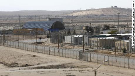 Holot detention center is located in Israel's southern Negev desert, near the Egyptian border.  