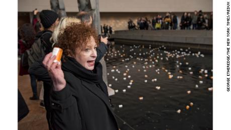   Why anti-opioid protesters threw pills at a legendary New York art space 