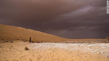 Survey and mapping of the Al Wusta site in the Nefud Desert, Saudi Arabia.