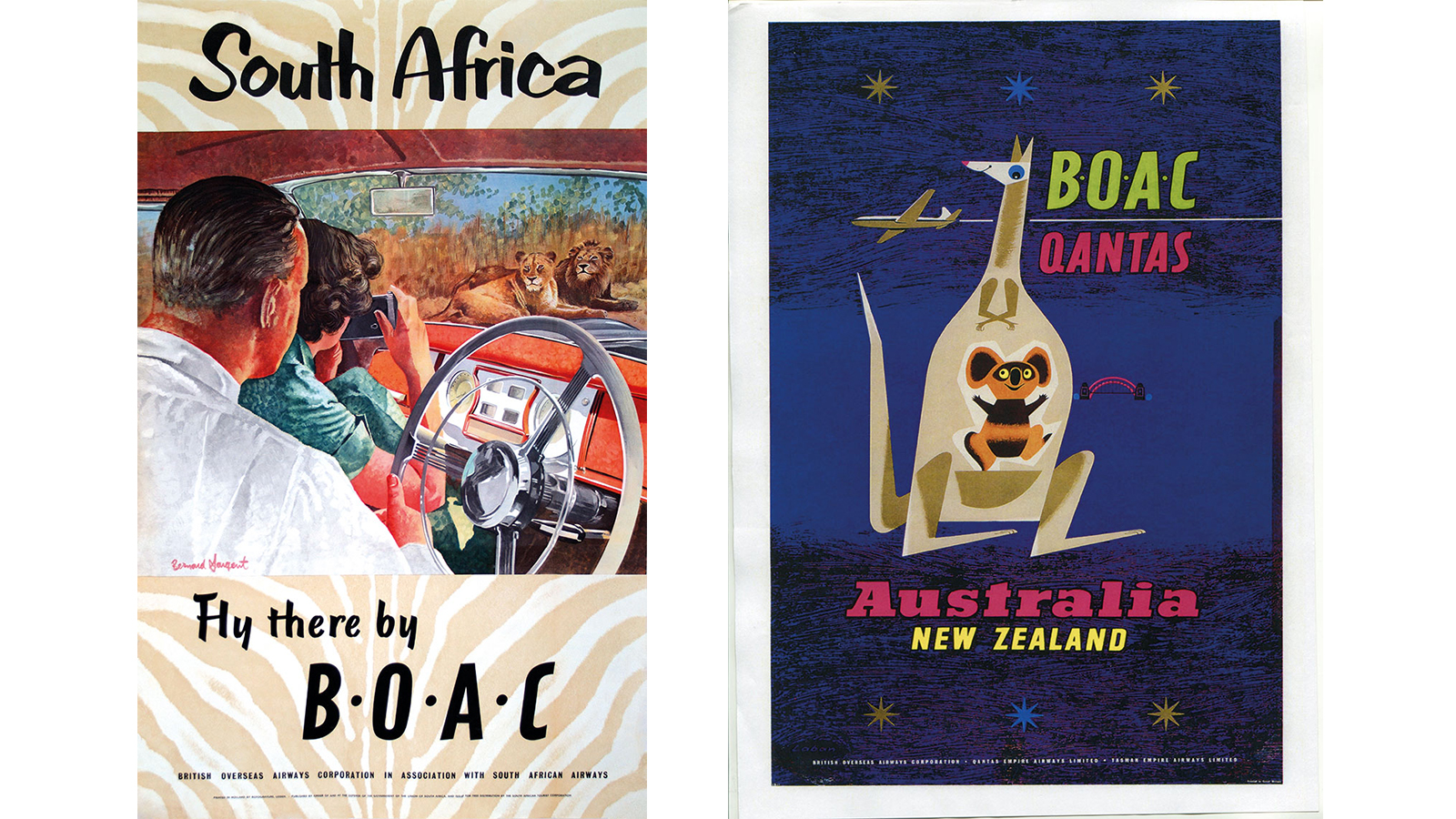 South Africa African by Airplane Vintage Travel Advertisement Art Poster 7