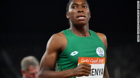 Semenya wins the women&#39;s 800m final during the 2018 Gold Coast Commonwealth Games.