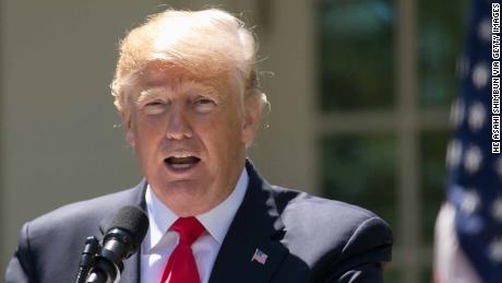 WASHINGTON, DC - APRIL 30:  (CHINA OUT, SOUTH KOREA OUT) U.S. President Donald Trump speaks during a joint press conference with Nigerian President Muhammadu Buhari at the Rose Garden at the White House April 30, 2018 in Washington, DC. The two leaders also met in the Oval Office to discuss a range of bilateral issues earlier in the day.  (Photo by The Asahi Shimbun via Getty Images)