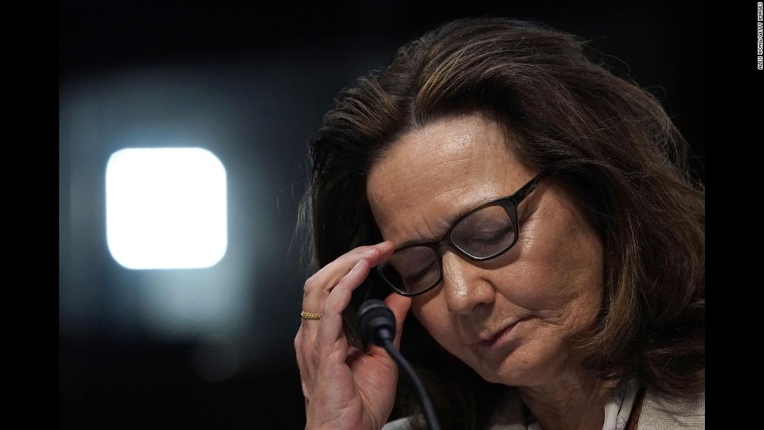 Gina Haspel, the nominee for CIA director, testifies during her confirmation hearing in Washington on Wednesday, May 9. If she is confirmed, Haspel would become &lt;a href=&quot;https://www.cnn.com/2018/03/13/politics/who-is-gina-haspel/index.html&quot; target=&quot;_blank&quot;&gt;the first woman to lead the intelligence agency.&lt;/a&gt;