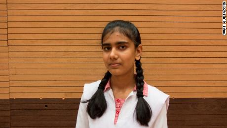 Sadia Habib is a student at a New Delhi school and is learning to protect herself.