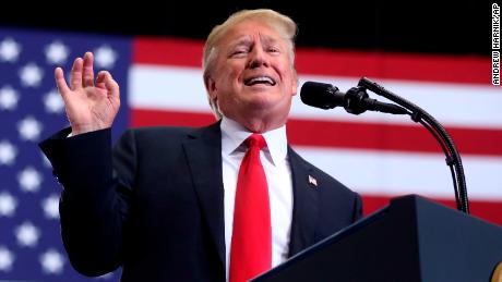 President Donald Trump speaks at a rally at the Gaylord Opryland Resort and Convention Center, Tuesday, May 29, 2018, in Nashville, Tenn. (AP Photo/Andrew Harnik)