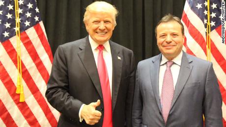Arron Banks, co-founder of the Leave.EU campaign, photographed with President Donald Trump 