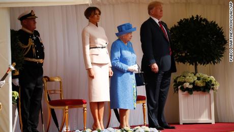   Trumps Meets Queen Elizabeth II 