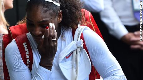 Williams leaves the court after losing to Germany&#39;s Kerber