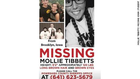    Poster for Mollie Tibbitts asking for information about her fate. 