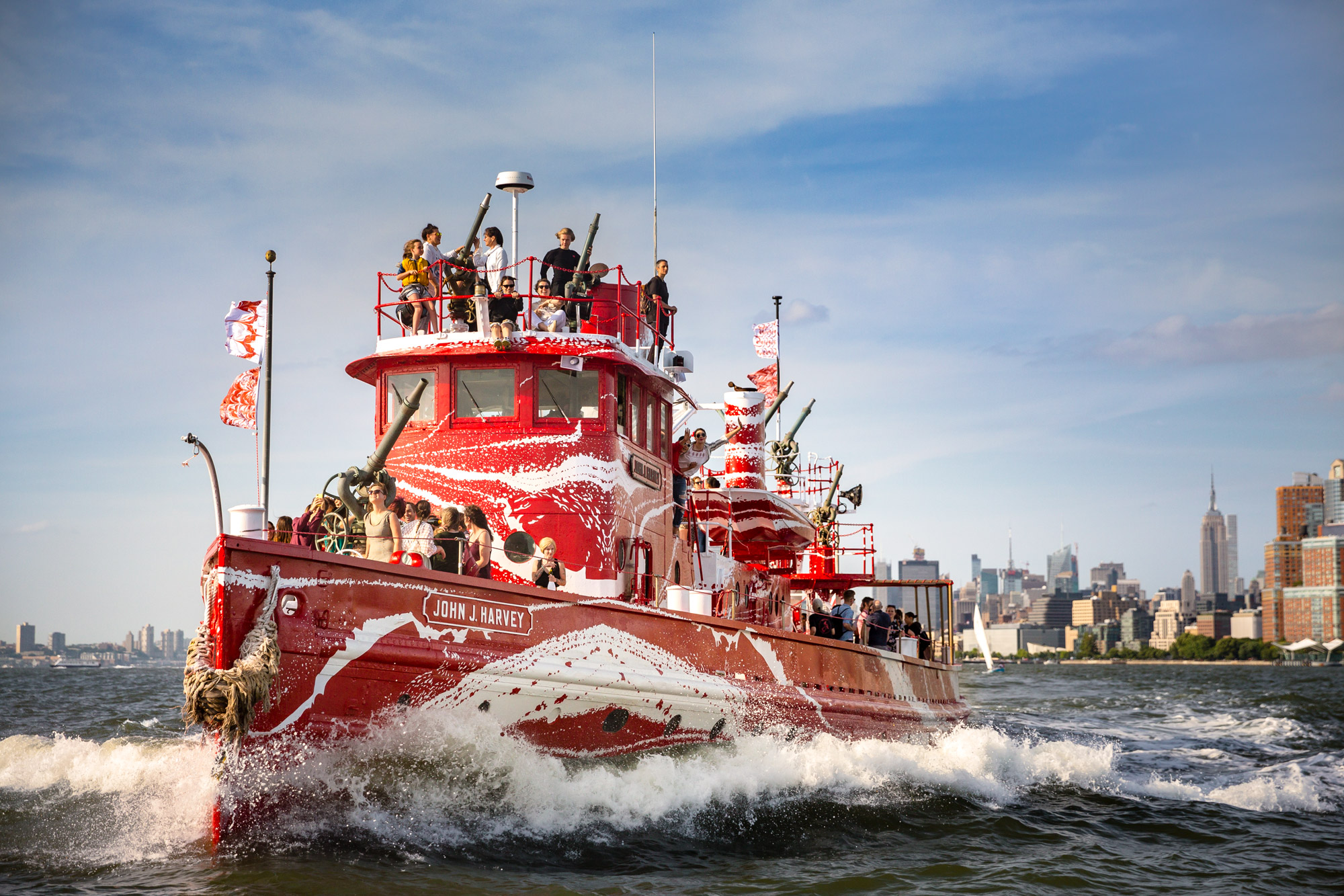 Dazzling fireboat artwork by Tauba Auerbach drops anchor in New York - CNN Style Dazzling fireboat artwork by Tauba Auerbach drops anchor in New York - CNN Style