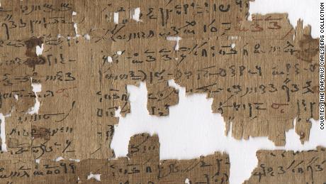 Written in demotic script -- the writing commonly used from 7th Century BC -- this 2nd Century AD papyrus gives various treatments for anal disorders