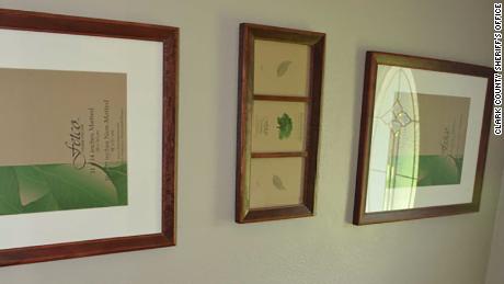 Frames hanging on the walls of the Hart family home didn&#39;t contain any family photos.