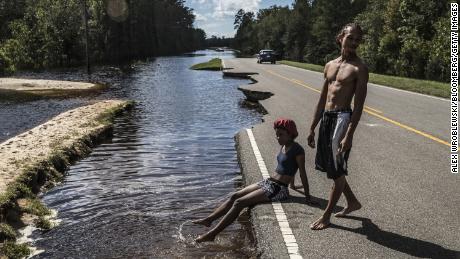 Hundreds of roads remain closed or damaged during Hurricane Florence.