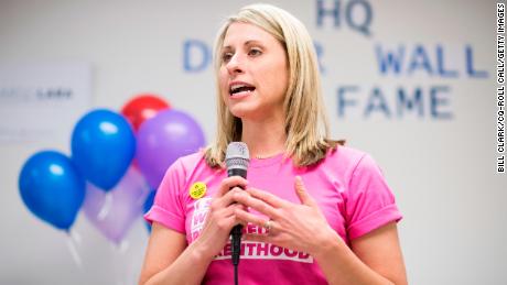 Katie Hill, Democrat who stands for the Congressional District's 25th seat of California in Congress.