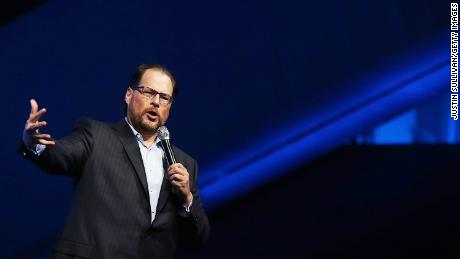 Salesforce CEO Marc Benioff has become the face of the fight for Prop C.