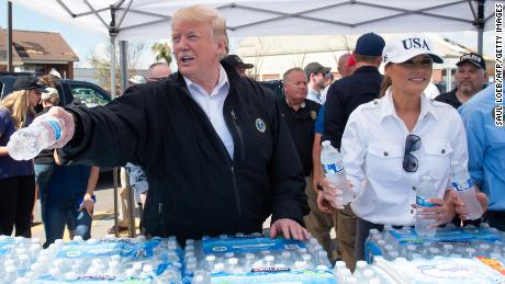 Trump Strikes Democrats While Visiting Florida Affected By Disaster