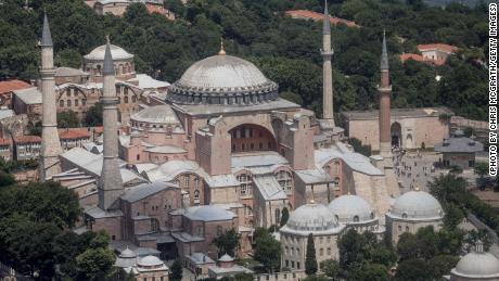 Istanbul&#39;s famous Hagia Sofia is one of the many historical heritage sites in danger from climate change.