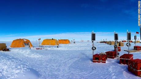 The seismic stations are in preparation for deployment on the Ross ice floe on the international date line.