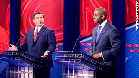 DeSantis and Gillum spar over race, Trump in contentious Florida governor debate 