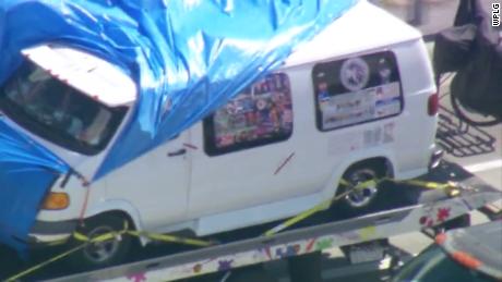 Suspect&#39;s van -- plastered with Trump, Pence stickers -- a focus of bomb investigation