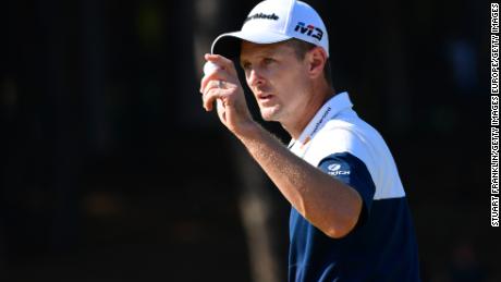 ANTALYA, TURKEY - 
NOVEMBER 04:  Justin Rose of England acknowledges the crowds during Day Four of the Turkish Airlines Open at Regnum Carya Golf &amp; Spa Resort on November 4, 2018 in Antalya, 
Turkey.  (Photo by Stuart Franklin/Getty Images)