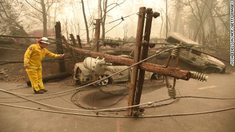 PG & E could have big financial problems when he was declared responsible for the campfire in California