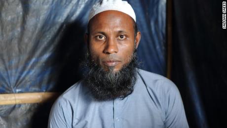 Rohingya refugee Dil Muhammad in Cox&#39;s Bazar, Bangladesh