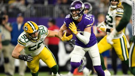 Thanks in part to the 14-yard touchdown by Vikings receiver Adam Thielen, Minnesota beat Green Bay Sunday to 6-4.