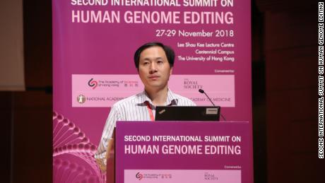 A Chinese gene editing scientist defends his research and raises the possibility of a third baby 